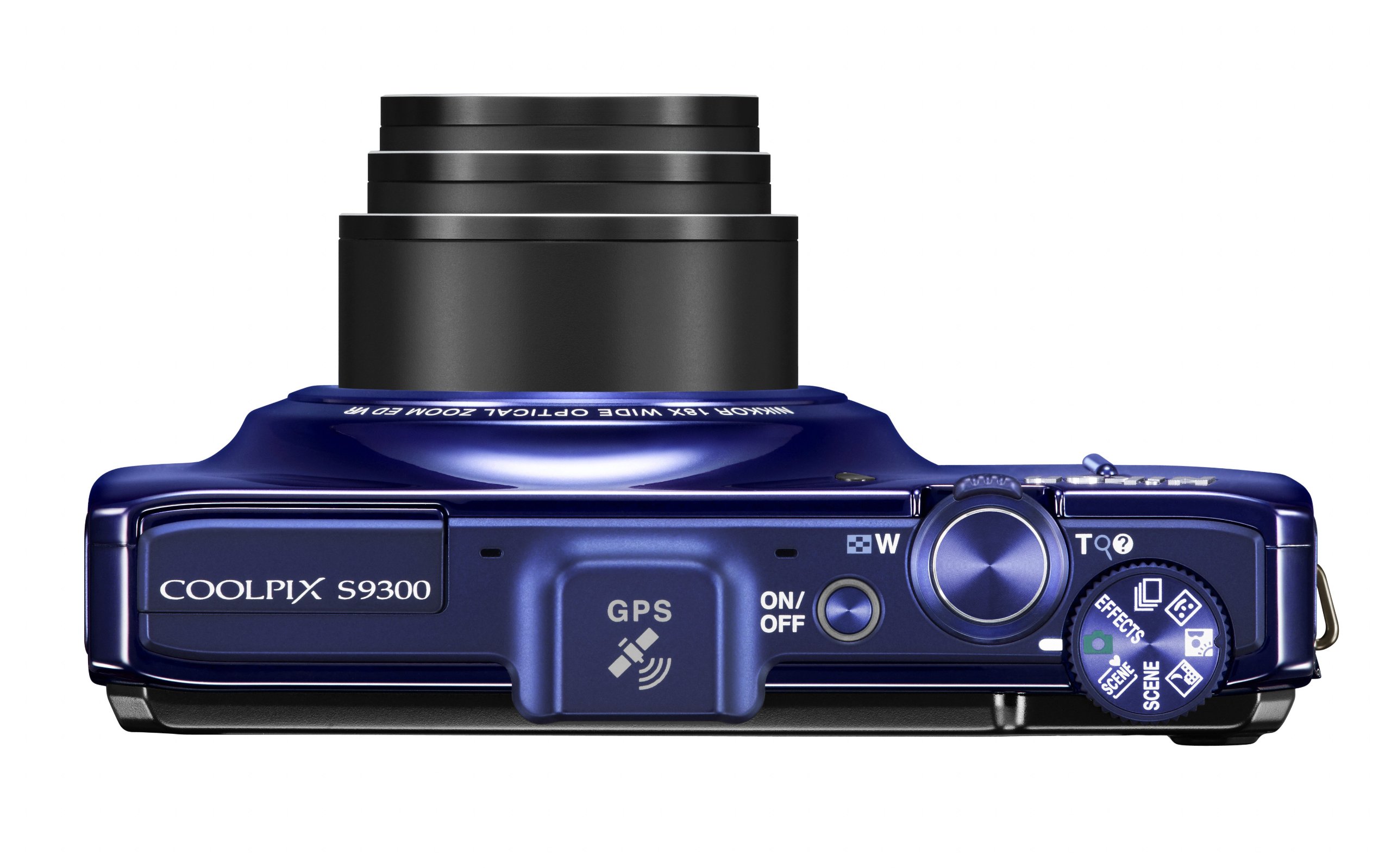 Nikon Coolpix S9300 Digital Camera - Blue (16MP, 18x Optical